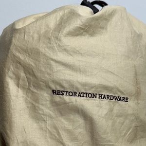 Restoration Hardware Foot Duvets Tan Down Feather Slippers